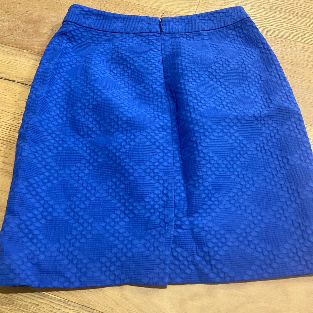 Banana Republic Florida Blue Patterned Pencil Skirt. Size 0P